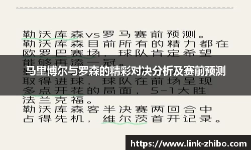 马里博尔与罗森的精彩对决分析及赛前预测